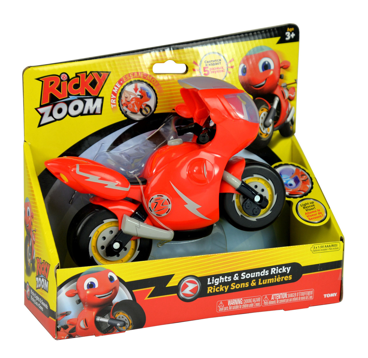 Рикки Зум Игрушка мотоцикл "Рикки" (свет, звук) Ricky Zoom 37062 - фото 6 - id-p115267996