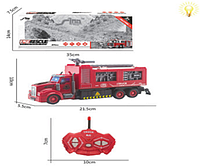 Пожарная машина , работает от батареек, свето-звуковые эффекты, арт.899-5B