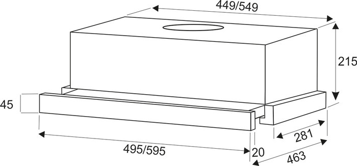 Вытяжка кухонная Exiteq EX-1076, 60 см., черное стекло - фото 6 - id-p115304791