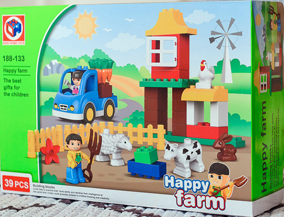 Конструктор Kids Home Toys 188-133 Счастливая ферма 39 крупных деталей