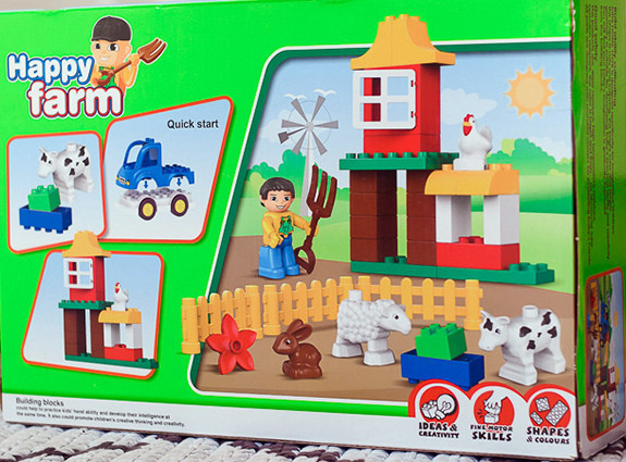 Конструктор Kids Home Toys 188-133 Счастливая ферма 39 крупных деталей - фото 3 - id-p115304895