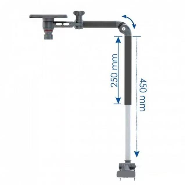 Площадка 100*100 мм для установки эхолота и телескопическим держателем датчика эхолота Borika FASTen Ft450 - фото 1 - id-p115317513