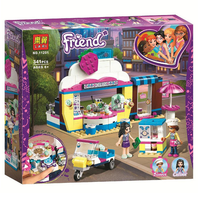 Конструктор Lari Friend 11201 Кондитерская Оливии (аналог Lego Friends 41366) 340 деталей