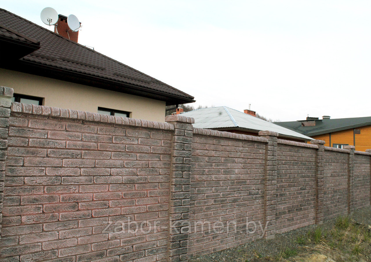 Забор бетонный двухсторонний OLD BRICK (5 панелей) - фото 8 - id-p39336742
