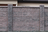 Забор бетонный двухсторонний OLD BRICK (5 панелей), фото 1