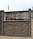 Забор бетонный односторонний НЕВАДА (3 панели, столб 2,0 метра), фото 2