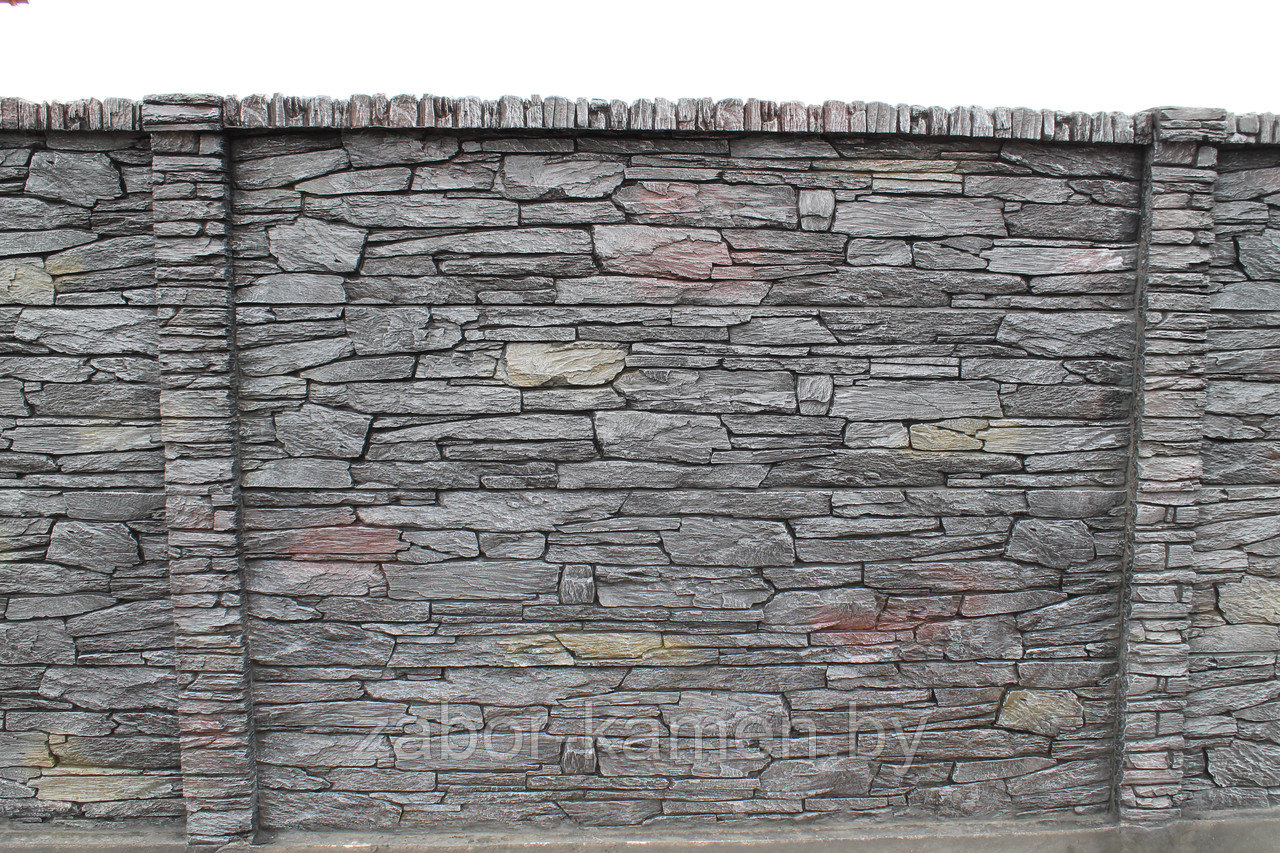 Забор бетонный односторонний ТАНВАЛЬД (4 панели) - фото 1 - id-p52971288
