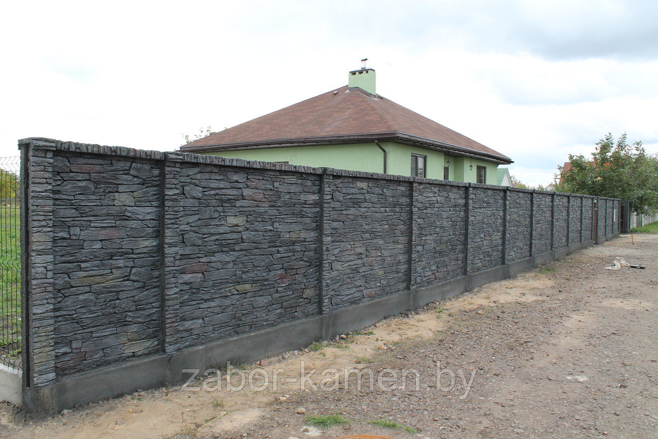 Забор бетонный односторонний ТАНВАЛЬД (4 панели) - фото 4 - id-p52971288