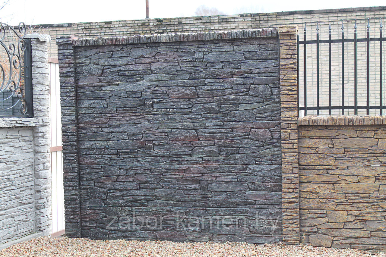 Забор бетонный односторонний ТАНВАЛЬД (5 панелей) - фото 2 - id-p115467665