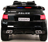 Детский электромобиль RiverToys Range Rover E555KX (черный, полиция), фото 4