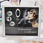 Кольцевая светодиодная лампа 16 см со штативом для профессиональной съемки Professional Live Stream, фото 3