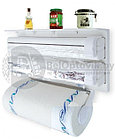 Кухонный диспенсер (органайзер) для бумажных полотенец, пищевой пленки и фольги Triple Paper Dispenser, фото 9