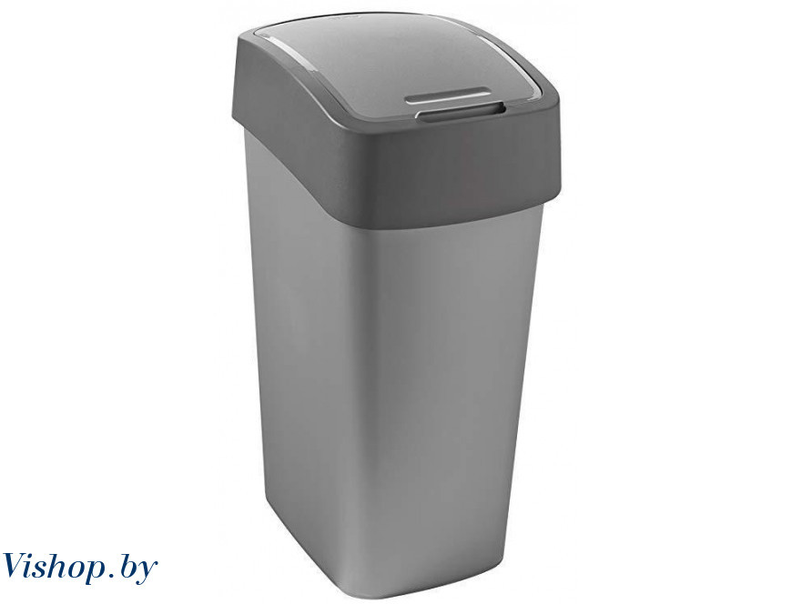 Контейнер для мусора Pacific Flip Bin 50L серый/графит - фото 1 - id-p115508500