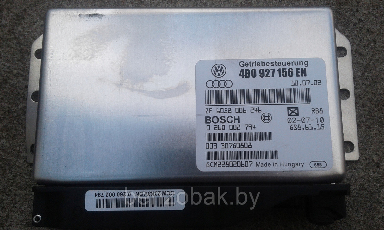 БЛОК УПРАВЛЕНИЯ АКПП ЭБУ 4B0927156EN AUDI A6 C5 3.0 V6 ASN - фото 1 - id-p115533095