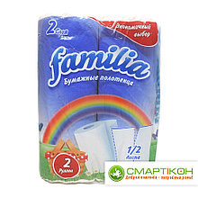 Полотенца бумажные FAMILIA 2сл 2 рул РАДУГА. Цена указана без НДС.