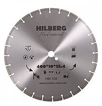 Алмазный диск 400х25.4 по бетону и ж/бетону Hilberg Лазер hard materials HM109