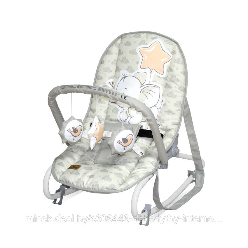 Детский шезлонг Lorelli Top Relax Blue Bunny - фото 2 - id-p115556278