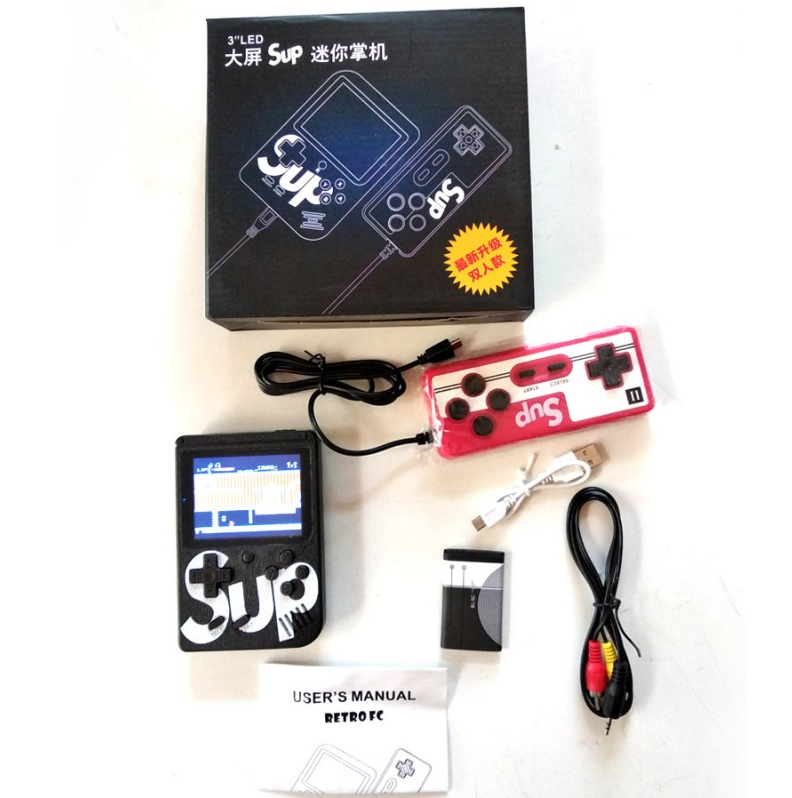 Портативная приставка с джойстиком Retro FC Game Box PLUS Sup Dendy 3 400in1 - фото 6 - id-p115554153