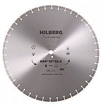 Алмазный диск 600х25.4 по бетону и ж/бетону Hilberg Лазер hard materials HM113 (мокрая резка)