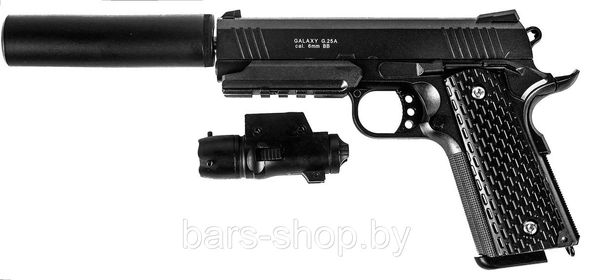 Пружинный пистолет Galaxy G.25A 6 мм