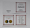 Зверобой четырехкрылый, 20 рублей 2013, набор из 4 монет серебро #BelCoinArt - позолота - цветная печать, фото 6
