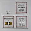 Зверобой четырехкрылый, 20 рублей 2013, набор из 4 монет серебро #BelCoinArt - позолота - цветная печать, фото 7