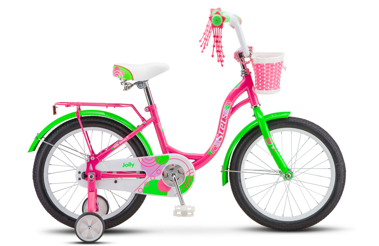 Велосипед детский Stels Jolly 18" розовый/зеленый