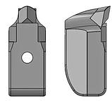 MonoTip V-Lock – фиксированный молоток с 1 маленькой напайкой., фото 2