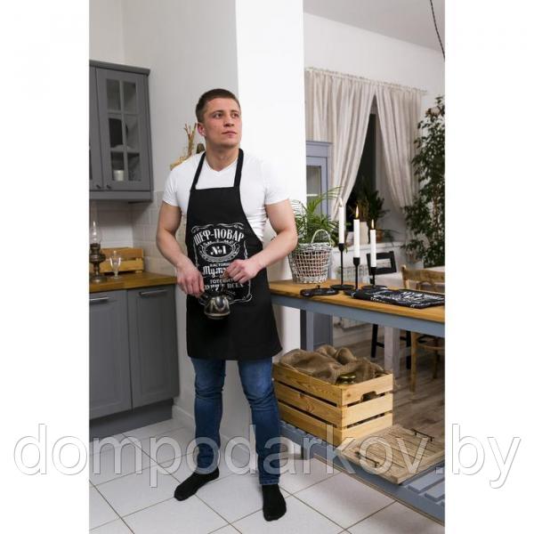 Фартук Доляна «Шеф-повар № 1» 60 × 70 см, хлопок 100 %, рогожка - фото 6 - id-p115607333