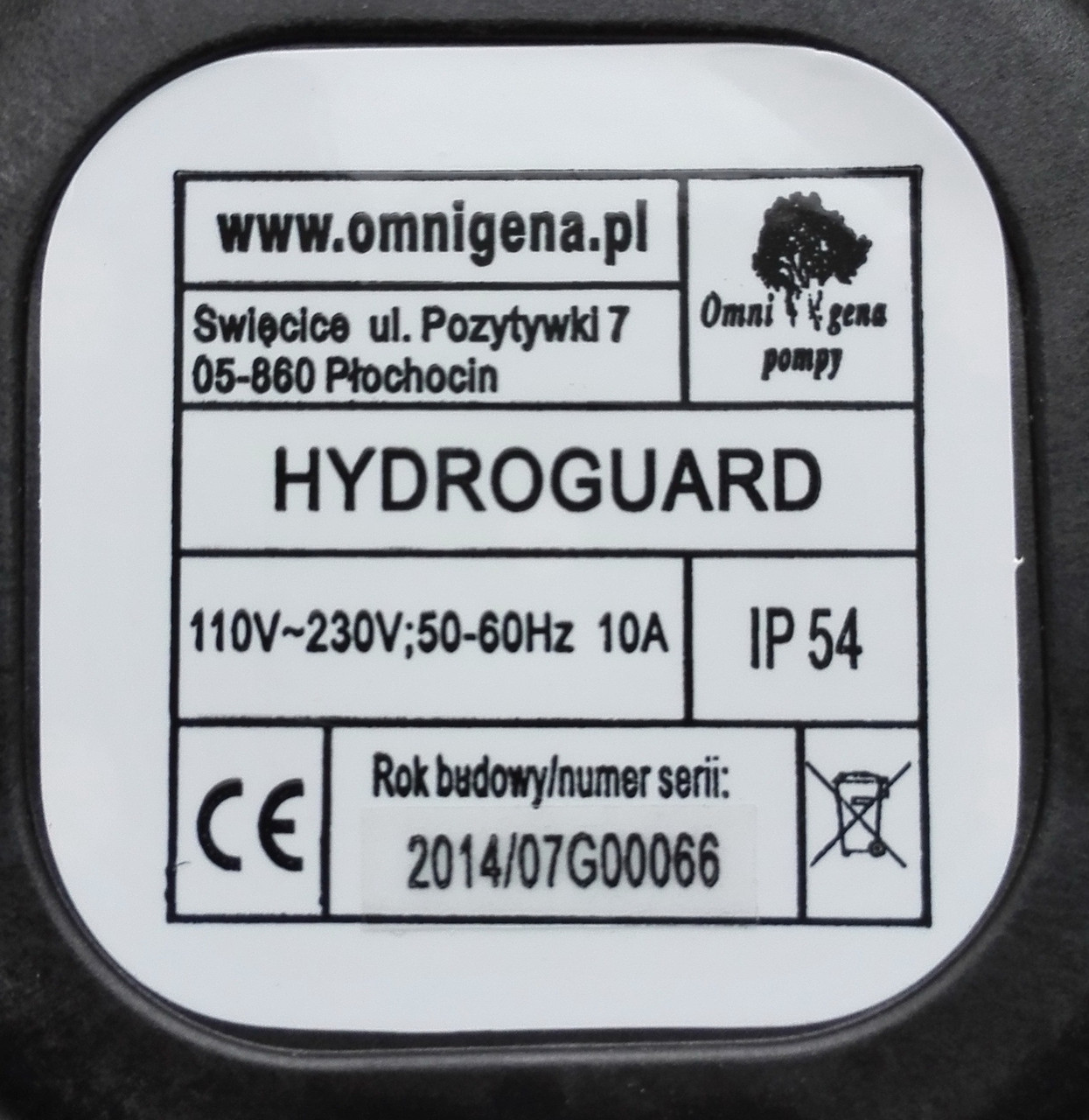 Реле защиты от сухого хода OMNIGENA HYDROGUARD - фото 2 - id-p3087565