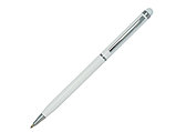 Ручка шариковая, СЛИМ СМАРТ, металл, белый/серебро, фото 2