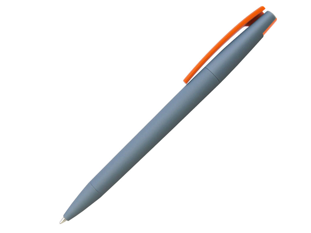 Ручка шариковая, пластик, софт тач, серый/оранжевый, Z-PEN Color Mix