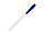 Ручка шариковая, Simple, пластик, белый/синий, фото 2