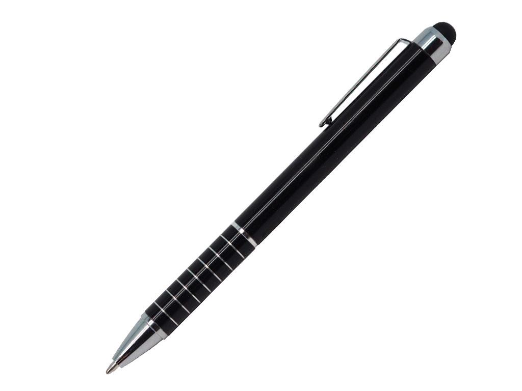 Ручка шариковая, металл, SHORTY с функцией ТАЧПЕН, черный, фото 1