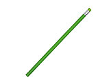 Карандаш деревянный со стеркой, светло-зеленый/светло-зеленый, фото 2