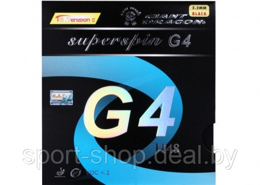 Накладка для настольного тенниса GIANT DRAGON Superspin G4 30-010H (накладка для ракетки) - фото 1 - id-p103990748