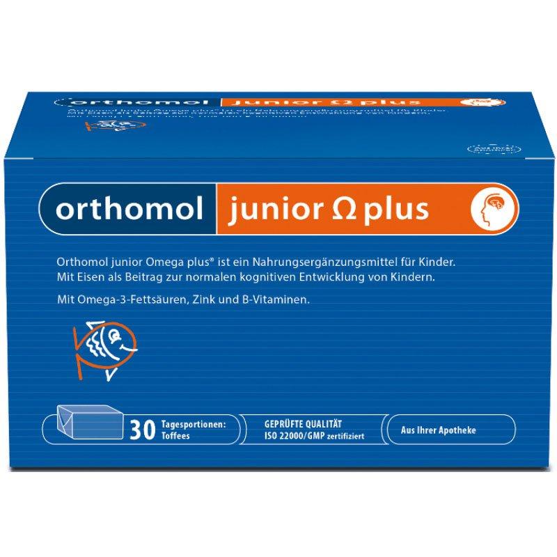 Витамины для детей Orthomol Junior Omega plus (ириски), 30 дней
