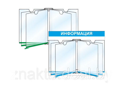 Перекидная система c жёсткими листами, 5 вертикальных листов А4 - фото 1 - id-p115653033