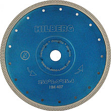 Алмазный диск 250 по керамограниту Hilberg ультра тонкий турбо X HM407