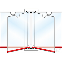 Перекидная система на 4 листа А4, жесткие листы