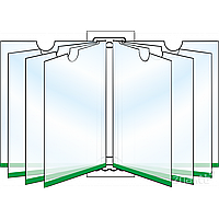 Перекидная система на 8 книжных листов А4 формата