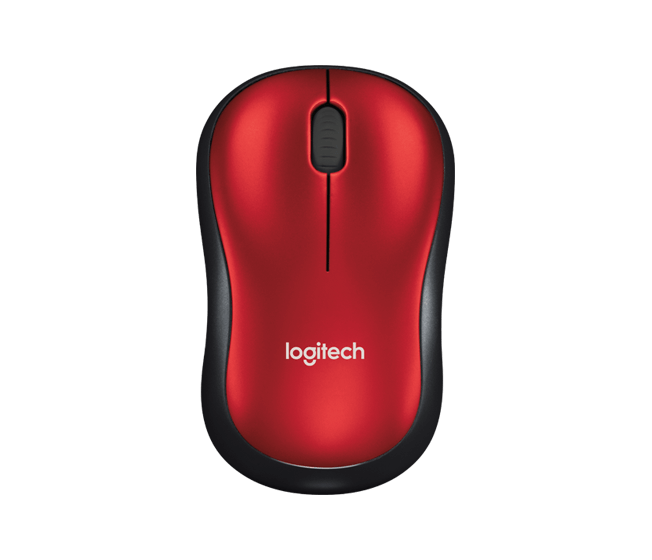 Беспроводная оптическая мышь Logitech Wireless Mouse M185, красный