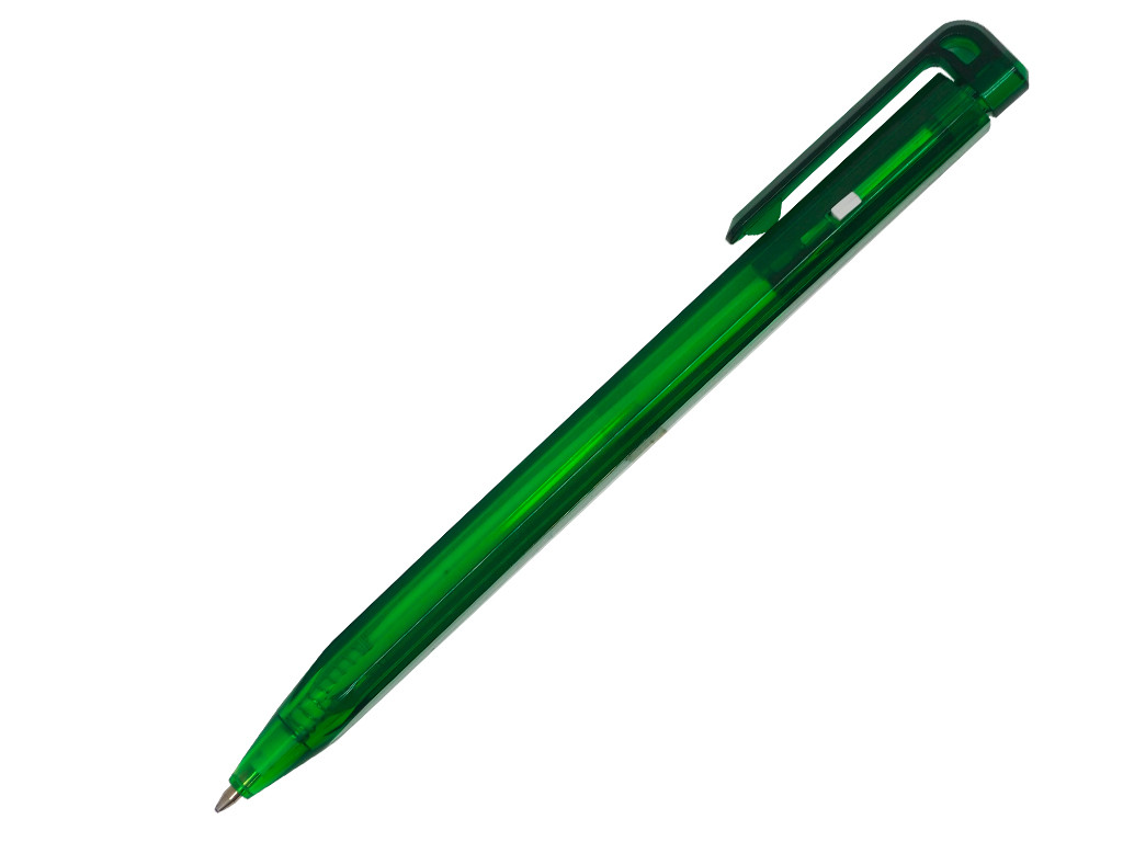 Ручка шариковая, треугольная, пластик, зеленый