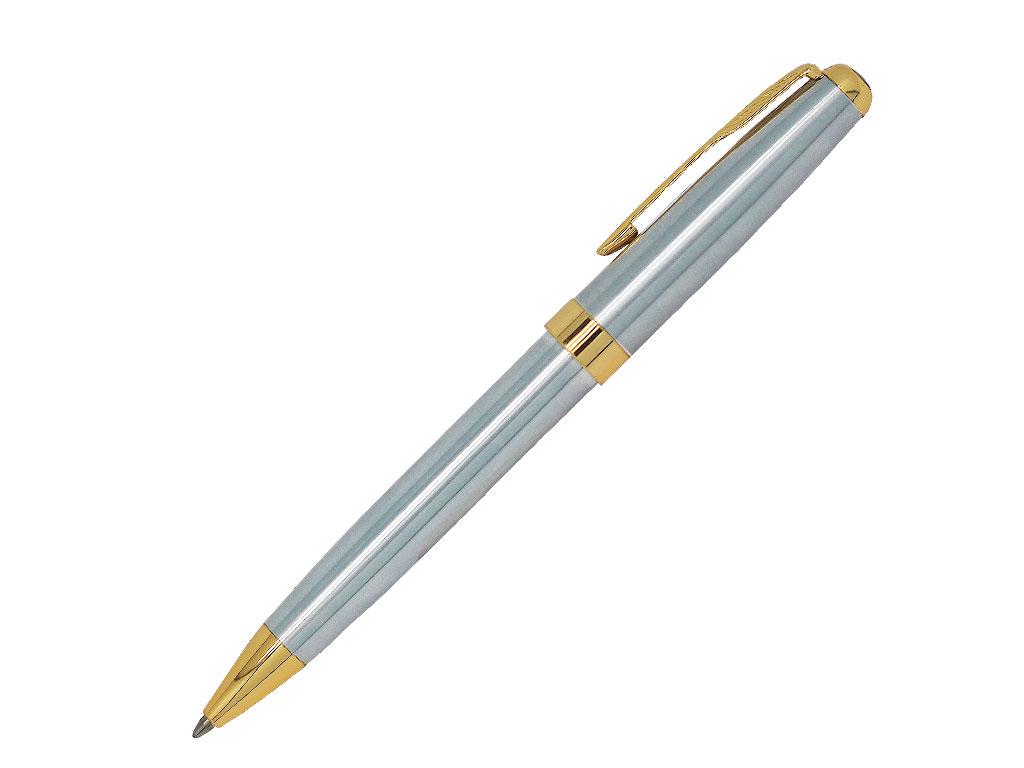 Ручка шариковая, металл, серебро/золото, СИЛЬВЕР