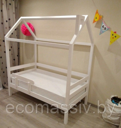 Кровать детская Микки дом (без ящиков, бортика) - фото 1 - id-p115724295