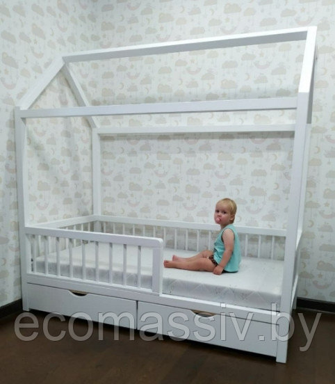 Кровать детская Томми дом - фото 4 - id-p115728016