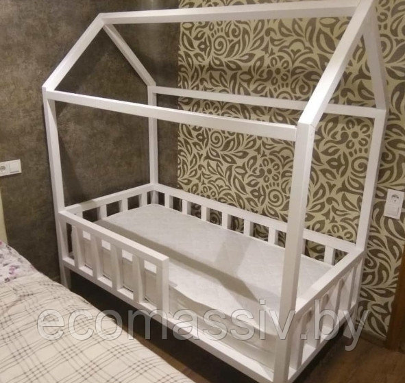 Кровать детская Домик с забором - фото 7 - id-p115728039