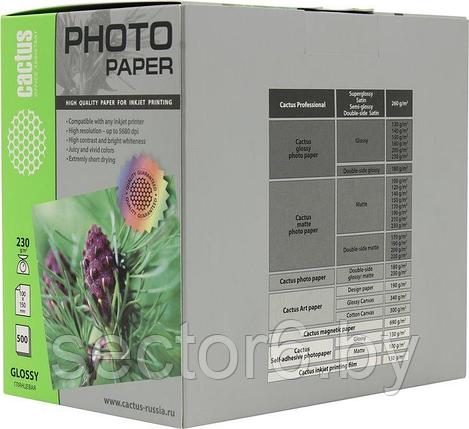 Фотобумага CACTUS Глянцевая A6 230 г/кв.м. 500 листов (CS-GA6230500), фото 2