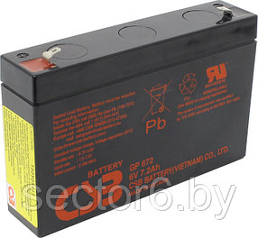 Аккумулятор CSB GP 672  (6V,  7.2Ah) для UPS