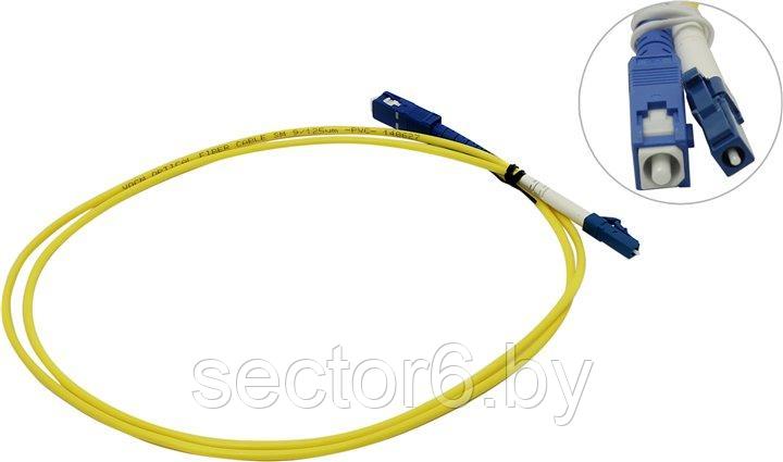 Patch cord ВО, LC-SC, VCOM, Simplex, SM 9/125 1м, фото 2